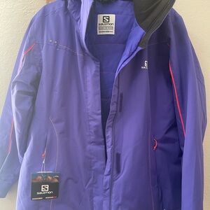 Salomon Women's Vibrant Purple Ski Jacket